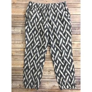 J. Crew Seaside Jogger Ikat Print Pull On